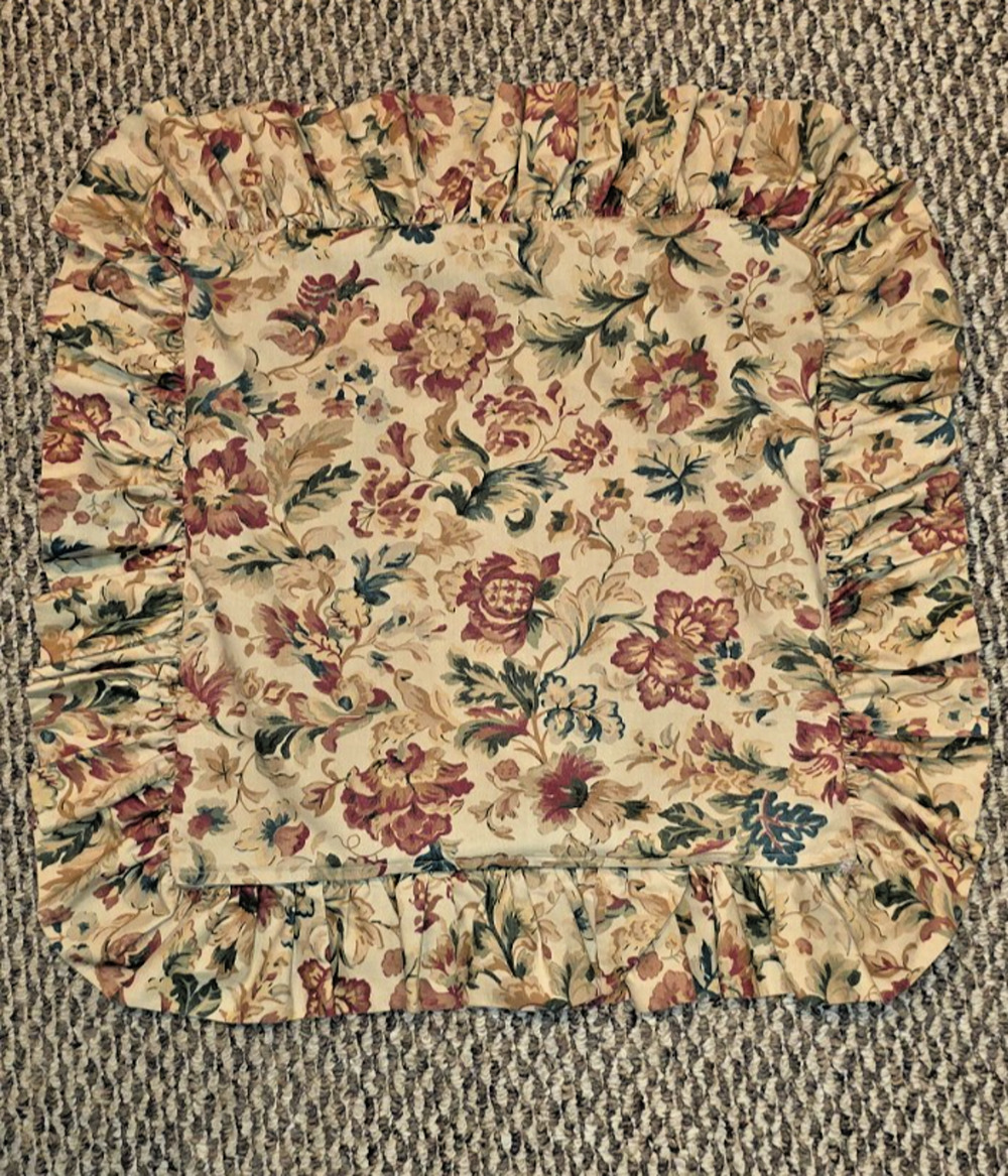 Rare Ralph Lauren Highgate Woods Decorative Pillow Sham VTG Floral Neutral